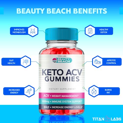 (5 Pack) Beauty Beach Keto ACV Gummies, Beauty Beach Keto ACV Gummies Advanced Titan Labs uk supplements
