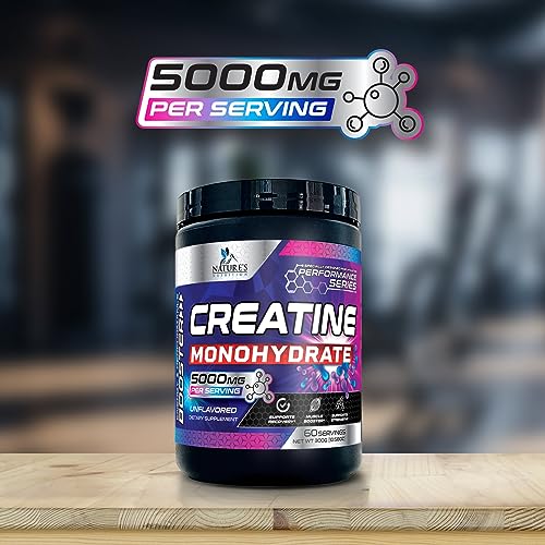 Micronized Creatine Monohydrate Powder - 100% Pure Unflavored Creatine Powder Nature's Nutrition uk supplements