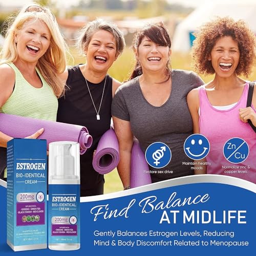 Topicy Estrogen Cream, Natural Estrogen Cream for Women, Menopause Relief, Body Balance Support Topicy uk supplements