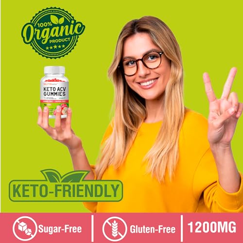 NutriKrisp Organic Keto ACV Gummy for Weight Loss - Sugar & Gluten Free Apple Cider NutriKrisp uk supplements