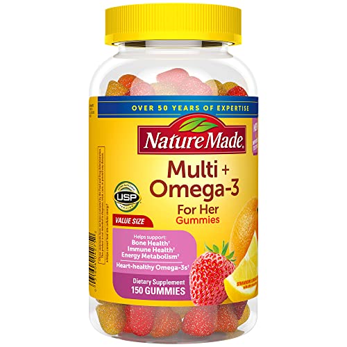 Nature Made Womens Gummy Multivitamins with Omega-3, Multivitamin for Women for Daily Nutritional Support, 150 Gummies, 75 Day Supply Nature Made uk supplements