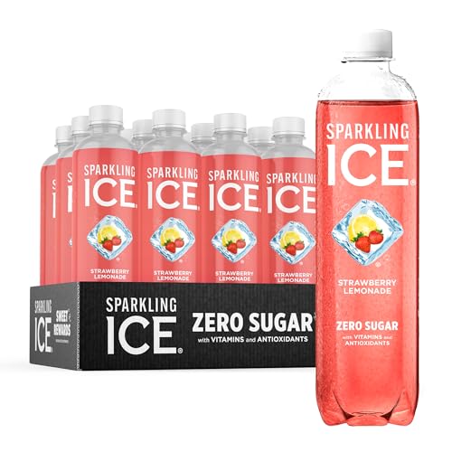 Sparkling Ice, Strawberry Lemonade Sparkling Water, Zero Sugar Flavored Water Sparkling ICE uk supplements