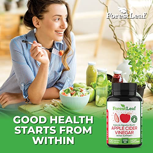 ForestLeaf - Apple Cider Vinegar Capsules with Cayenne Pepper Powder 1200mg ForestLeaf uk supplements