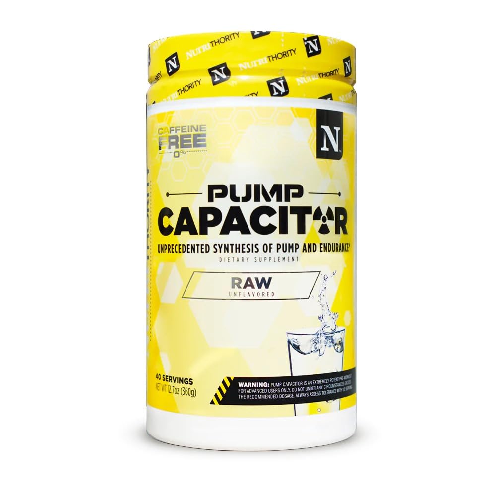 Nutrithority Pump Capacitor Non-Stimulant Sugar-Free Pre Workout for Men & Women Nutrithority uk supplements