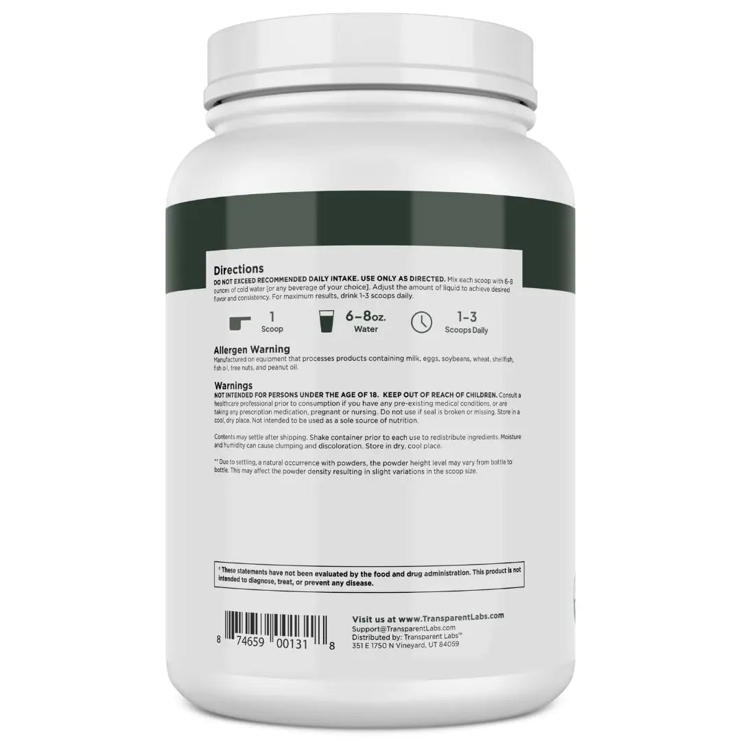 Transparent Labs 100% Pea Protein Powder - 28g Organic Plant Protein per Serving, Clean Pea Isolate Powder, USDA Organic, Vegan, Gluten-Free, Sugar-Free, Non-GMO - 30 Servings, Chocolate Transparent Labs uk supplements