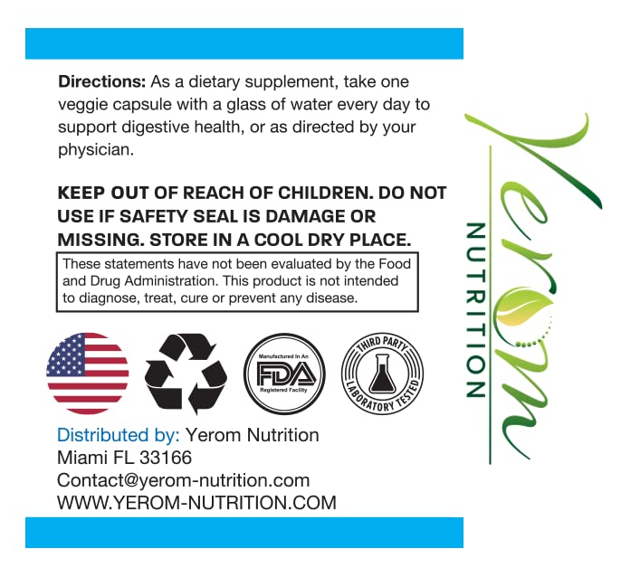 Yerom Nutrition 60 Billions Probiotics Yerom Nutrition uk supplements