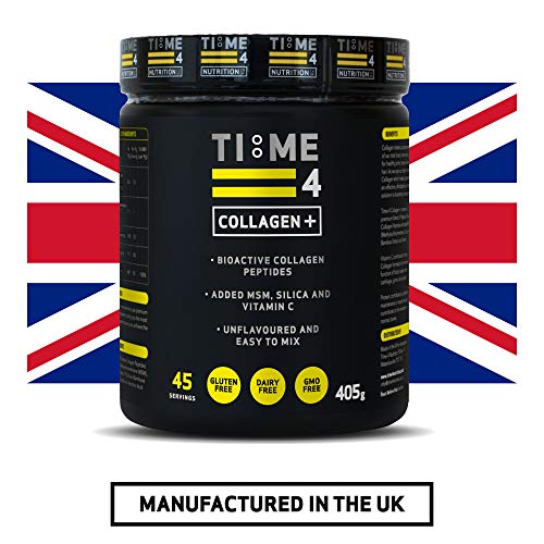 Time 4 Collagen + 45 Servings – Pure Hydrolysed Collagen Powder for Women & Men Time 4 Nutrition uk supplements