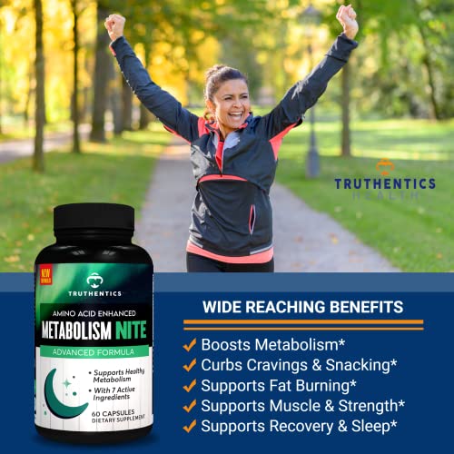 TRUTHENTICS Night Metabolism Booster for Men & Women - Night Time Fat Burner TRUTHENTICS uk supplements