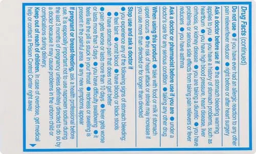 Aleve Tablets with Naproxen Sodium, 220mg (NSAID) Pain Reliever/Fever Reducer, 24 Count, Blue Aleve uk supplements