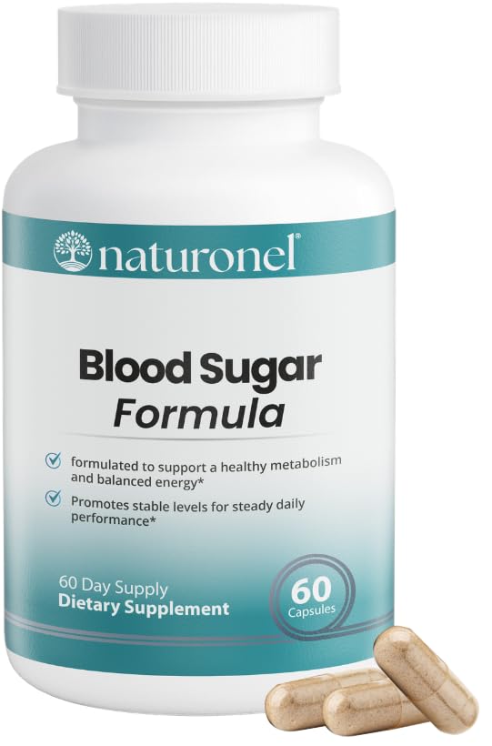 Naturonel Blood Sugar Formula – Metabolic Support with Cinnamon, Banaba, Bitter Melon, Guggul, Licorice, Gymnema, Juniper, Alpha Lipoic Acid & Chromium | Made in USA, GMP Certified Naturonel uk supplements