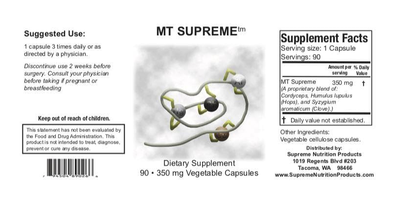 Supreme Nutrition MT Supreme, 90 Pure Herbal Combination Vegetarian Capsules Supreme Nutrition Products uk supplements