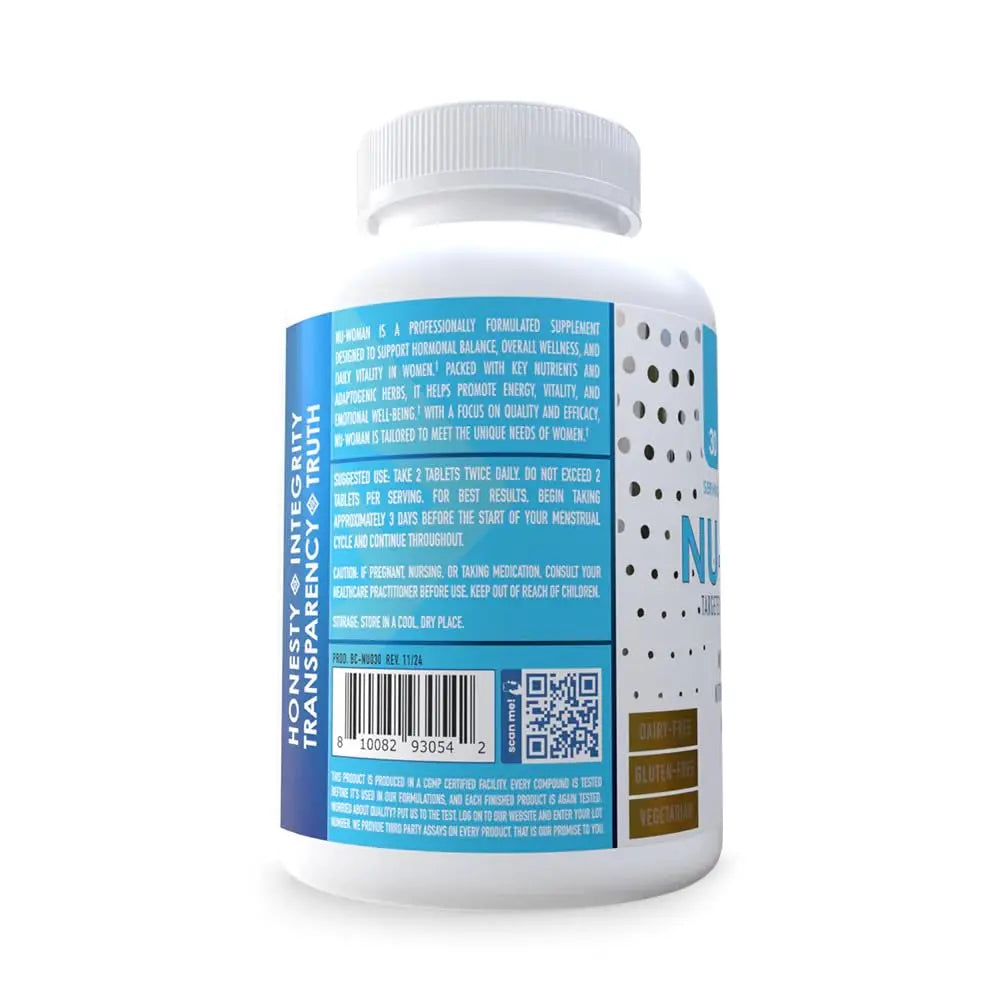 NuEthix Formulations Nu-Woman - Targeted Feminine Hormone System Support - Nutrients to Support Your Body Healing and Working The Way its Supposed to Work - 60 Tablets NuEthix Formulations uk supplements