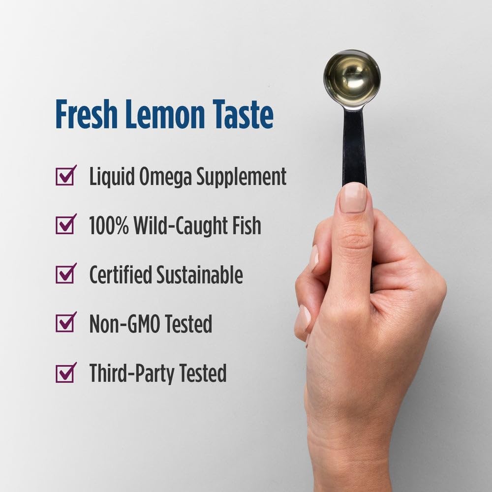 Nordic Naturals Complete Omega, Lemon Flavor - 8 oz - 1270 mg Omega-3 - EPA & DHA with Added GLA - Healthy Skin, Cognition, Positive Mood - Non-GMO - 48 Servings Nordic Naturals uk supplements