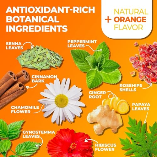 Total Tea SIimming Detox Tea Caffeine Free - 25 Day Detox Tea - Herbal Tea Total Tea uk supplements