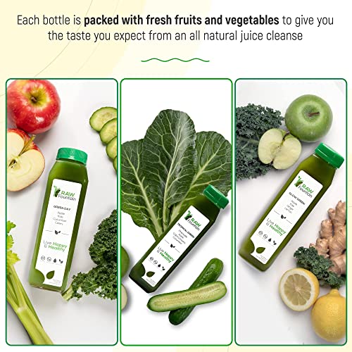 Raw Fountain 7 Day Green Juice Cleanse, All Natural Raw, Vegan Detox, Cold Pressed Raw Fountain uk supplements