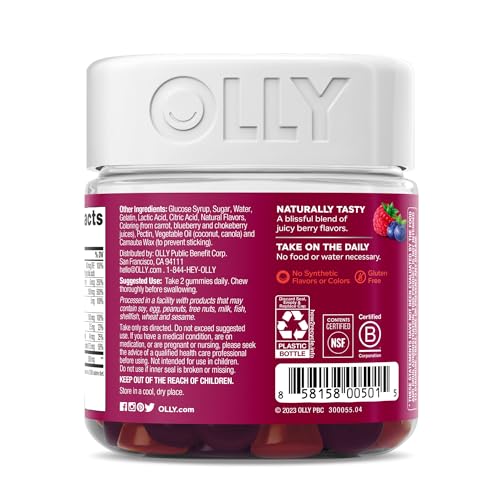 OLLY Women's Multivitamin Gummy, Overall Health and Immune Support OLLY uk supplements