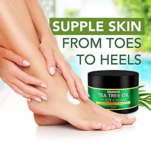 Tea Tree Oil Foot Cream For Dry Cracked Heels Repair - Natural Foot Cream For Dry Cracke USA Naturals uk supplements