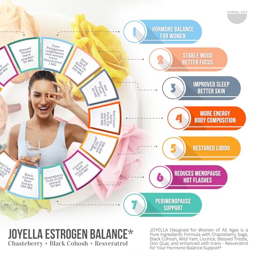 Womens Hormone Balance Supplement for Mood Swings, Hot Flashes Menopause Relief HERBAL HOT uk supplements