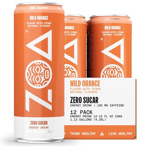 ZOA Energy Drink & ZOA+ Pre-Workout Bundle, Orange Grapefruit and Wild Orange, 12 Fl Oz ZOA uk supplements
