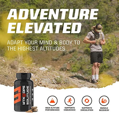 MTN OPS Solitude High-Altitude Performance Supplement (25 Servings), Black, One Size MTN OPS uk supplements