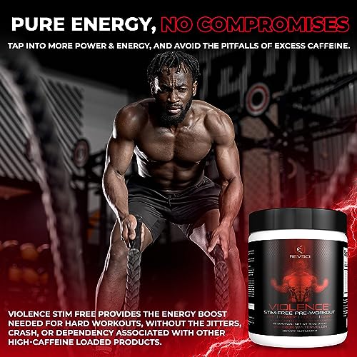 VIOLENCE Stim Free Pre Workout Powder by REVSCI, Precision Dosed Non Stim Preworkout Revolution Science uk supplements
