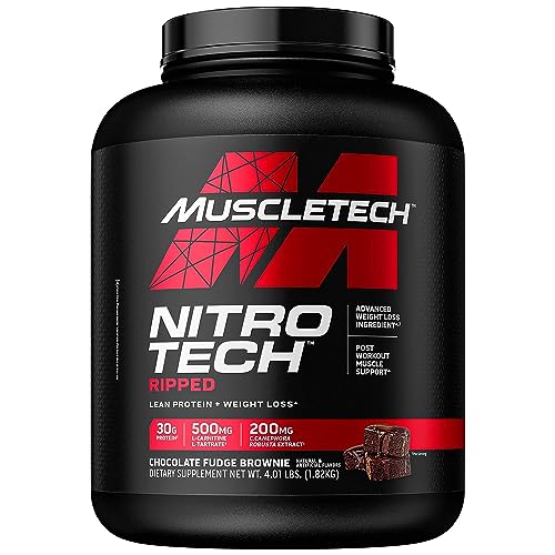 MuscleTech Nitro-Tech Ripped Lean Whey Protein Powder Whey Protein Isolate Weight MuscleTech uk supplements