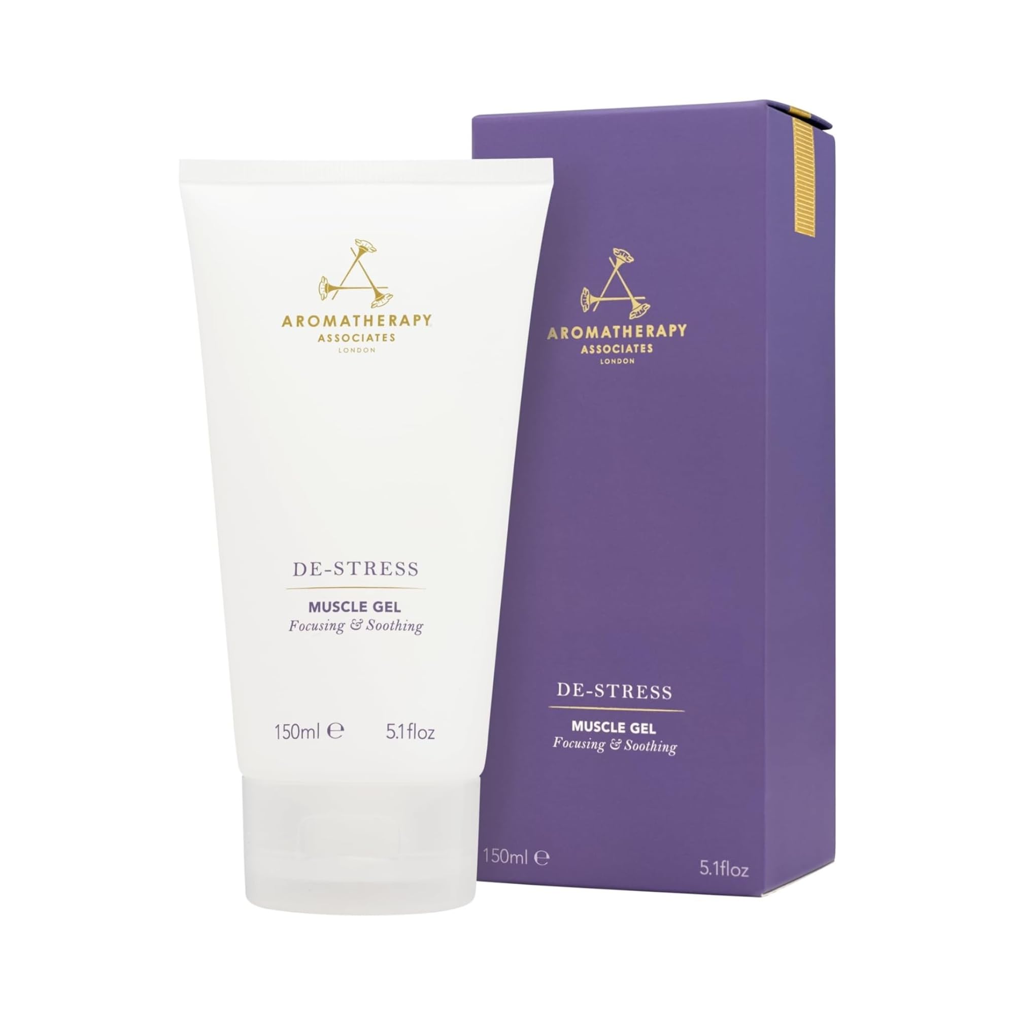 Aromatherapy Associates De-Stress Muscle Gel, Cooling & Warming Massage Gel with Ginger, Black Pepper & Rosemary Essential Oils for Daily Tension & Post-Activity Comfort, 5.07 oz Aromatherapy Associates uk supplements