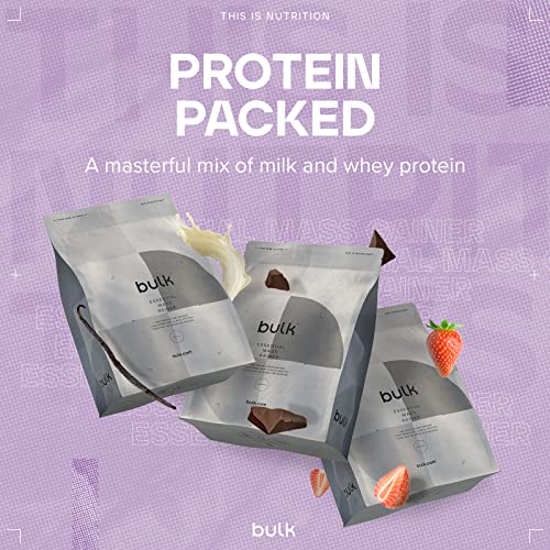 Bulk Essential Mass Gainer, Protein Shake for Weight Gain, Vanilla, 2.5 kg Bulk uk supplements