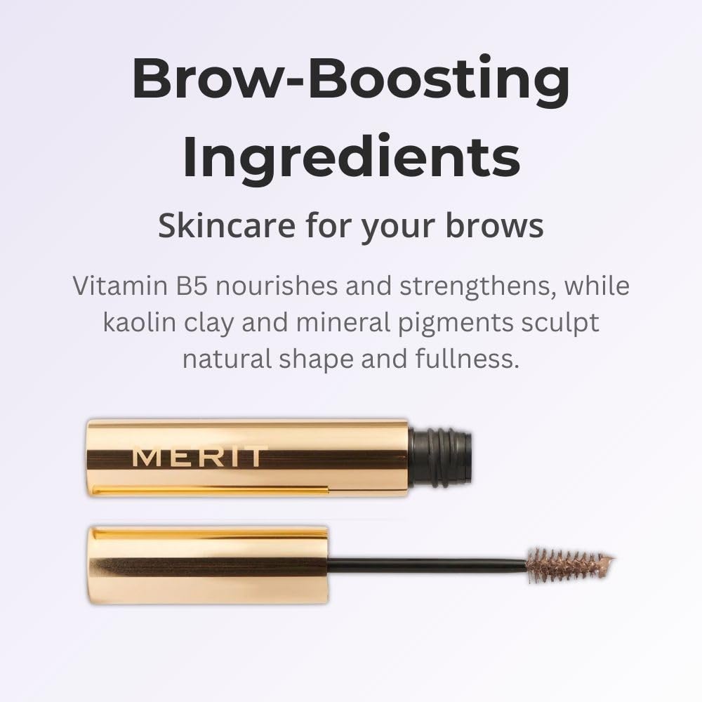 Merit Brow 1980 Volumizing Tinted Eyebrow Gel-Pomade - Taupe - Taupe with Cool Undertones Merit uk supplements