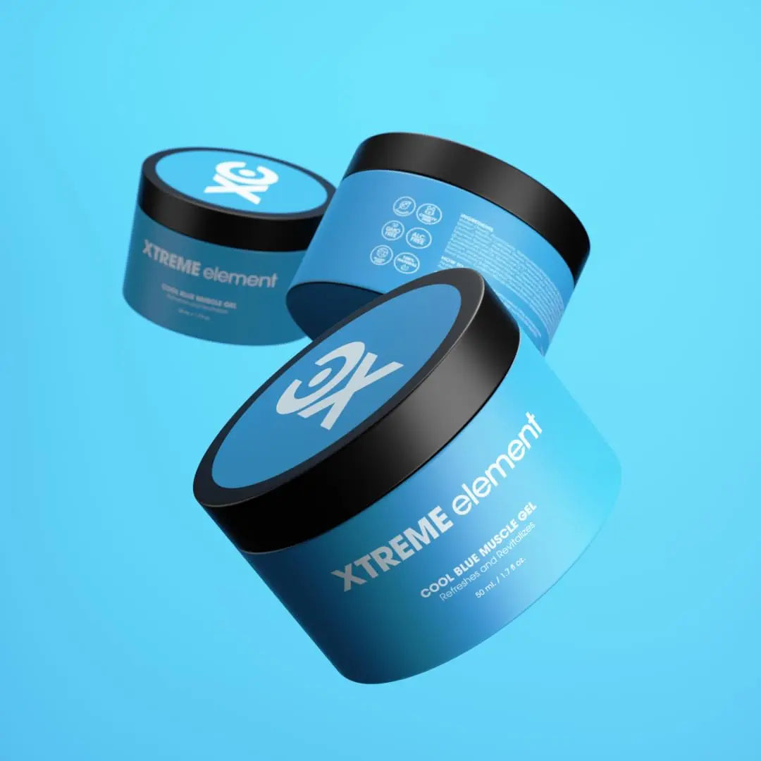 Xtreme Element Cool Blue Muscle Gel | Workouts Muscle Cooling Essential Oils for Smooth Body, Muscle Gel to Attain Flexible Joints, Soothe and Healing Gel | Natural, Plant-Based, and Cruelty-Free Xtreme Element uk supplements