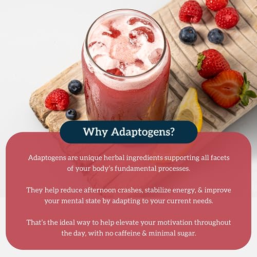 Organifi Red Juice - Vegan Energy Powder - Berry-Flavored Adaptogen Drink - Caffeine Organifi uk supplements