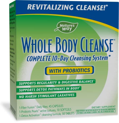 Nature's Way Whole Body Cleanse Complete, 10 Day Detox Cleansing System Kit with Probiotics Enzymatic Therapy uk supplements
