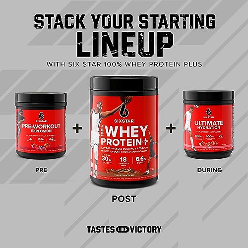 Six Star Elite Series 100% Whey Protein Plus Triple Chocolate 1.8lbs US Six Star uk supplements