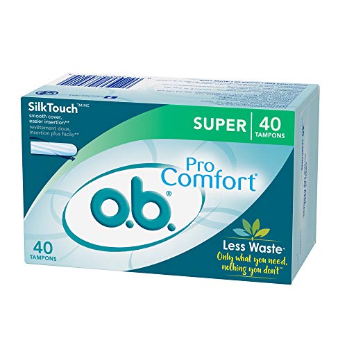 o.b. Pro-Comfort Non-Applicator Tampons, Super Absorbancy, 40 Count (Pack of 1) o.b. uk supplements
