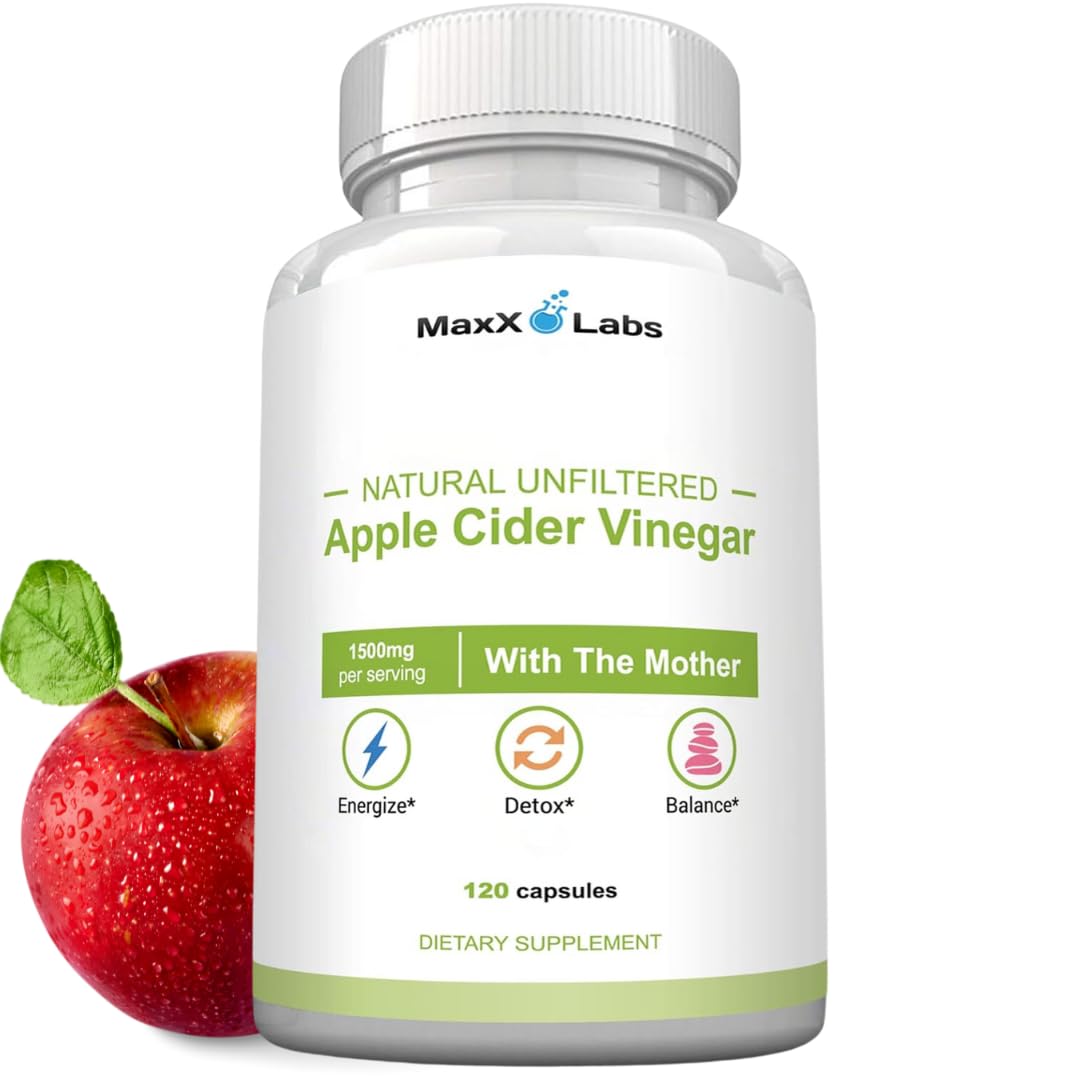 Apple Cider Vinegar Capsules with The Mother - Healthy Keto Diet Supplements MaxX Labs uk supplements