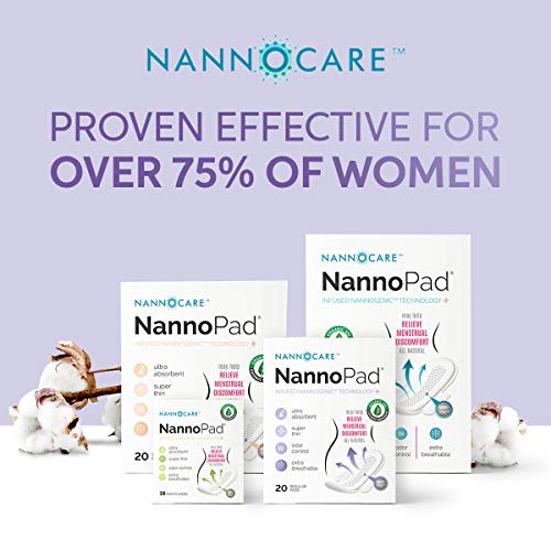 NannoPad Regular Pads for Women - Nannocare Certified Organic Cotton Pads - Pads with Wings NannoPad uk supplements