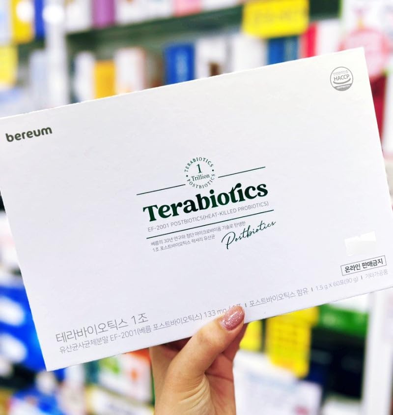 Terabiotics® 1 Trillion Postbiotic Stick – 2-Month Supply (60 Sticks / 20 per Box × 3 Boxes) – Heat-Treated EF-2001, Shelf-Stable, No Refrigeration Needed (20) SEOULIFE uk supplements