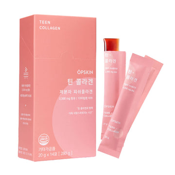 OPSKIN Teen Collagen 14 Pieces, Hydrolysed Marine Collagen Jelly, Grapefruit Flavour Gummy Sticks OPSKIN uk supplements