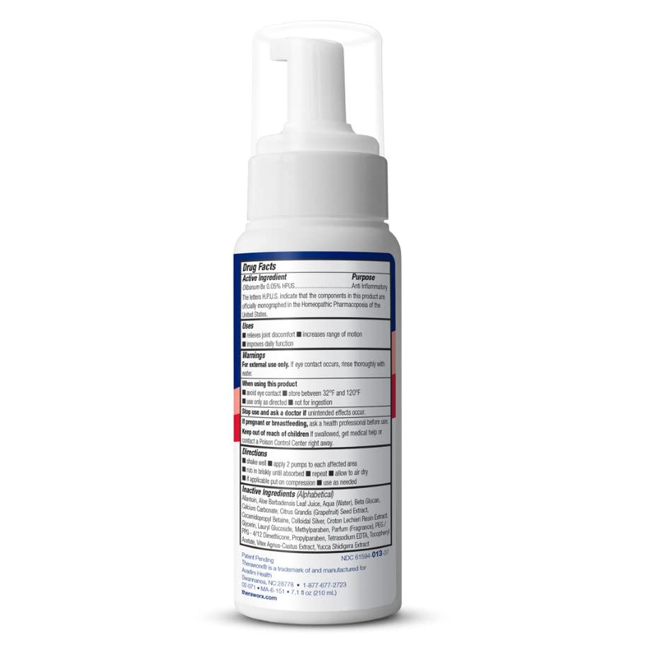 Theraworx Fast-Acting Joint Relief Foam Joint Discomfort & Inflammation Relief - 7.1 oz - 1 Count Theraworx uk supplements