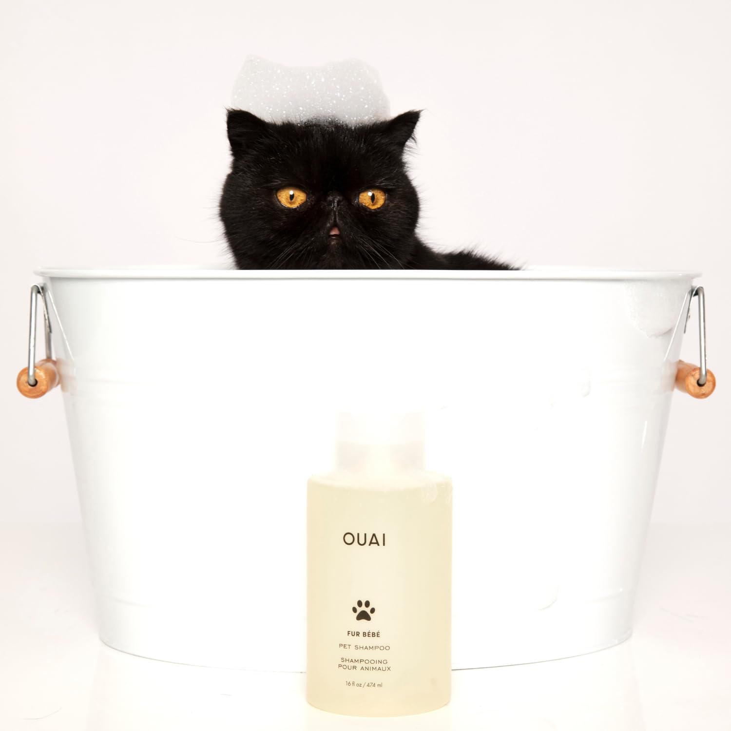 OUAI Fur Bébé Pet Shampoo, Mercer Street Scent - Dog Shampoo and Coat Wash for Hydrating, Cleansing and Adding Shine - Pet Supplies by OUAI (16 Fl Oz) OUAI uk supplements