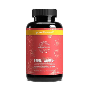 Primal Harvest Women+, Woman's Multivitamin Vitamin A, Vitamin C, Vitamin D and E, Vitamin B12, B6, Biotin, Zinc Supplements,1 Pack 60 Capsules Primal Harvest uk supplements