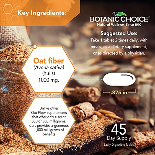 Botanic Choice Oat Fiber -Natural Oat Fiber Dietary Supplement to Support Digestive Health Botanic Choice uk supplements