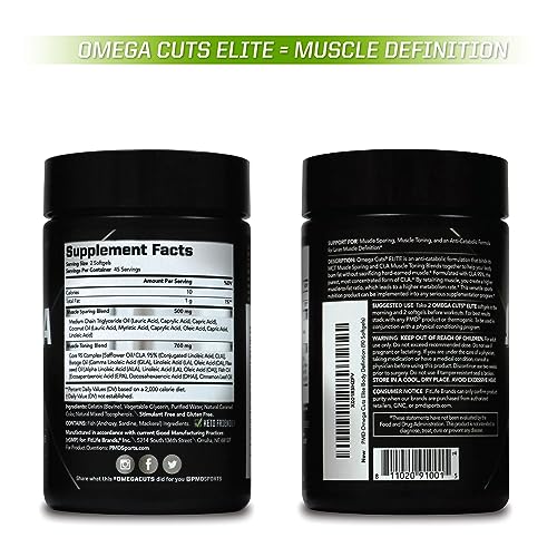 PMD Sports Omega Cuts Elite Fat Loss-Muscle Defining Formula - Omega Fatty Acids PMD uk supplements