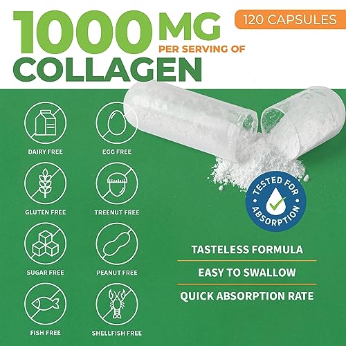 ForestLeaf Multi Collagen Pills with Hyaluronic Acid + Vitamin C, 120 Caps ForestLeaf uk supplements