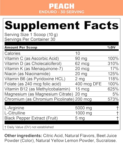 MTN OPS Enduro Nitric Oxide Supplement & Stim-Free Pre Workout - 30 Servings MTN OPS uk supplements