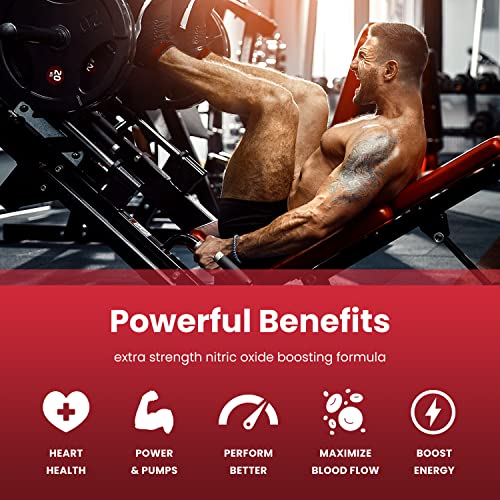 Nitric Oxide Supplement | L-Arginine, L Citrulline Malate, AAKG, Pine Bark, Grape Seed NutraChamps uk supplements