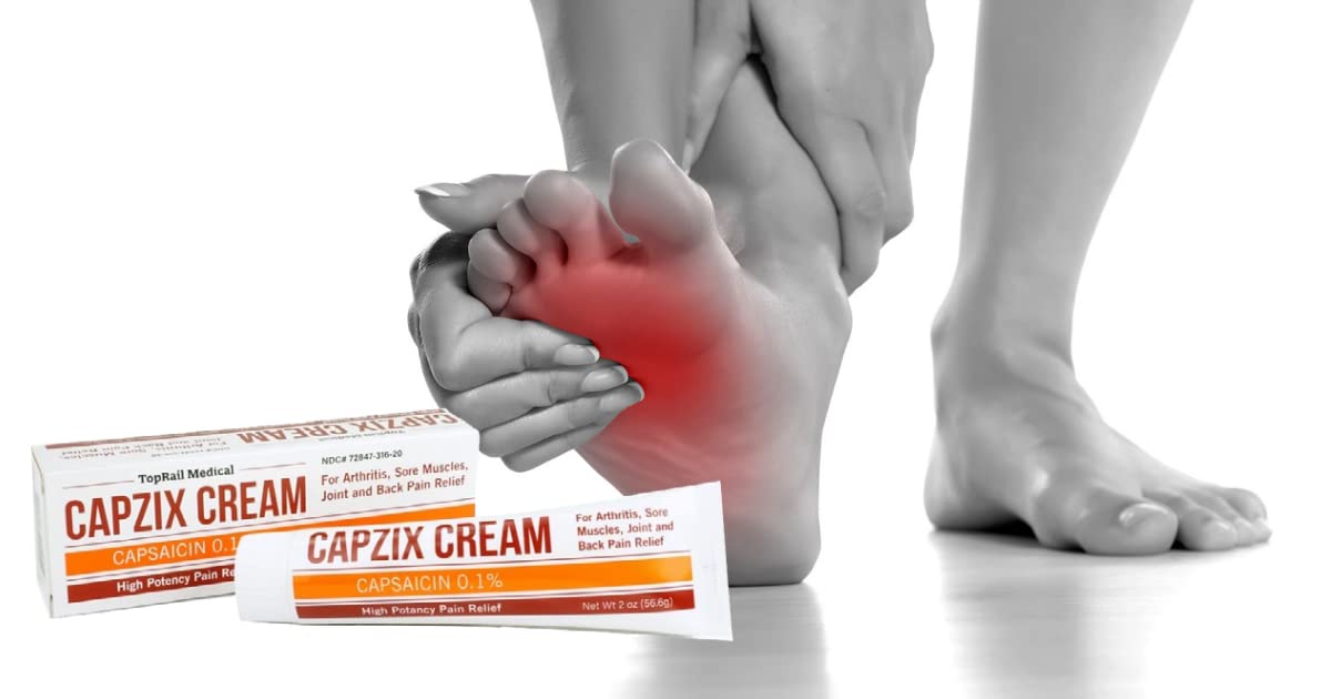 Capzix Cream for Pain Relief 2 OZ Capsaicin .1% High Potency/ Maximum Strength CAPZIX CREAM uk supplements