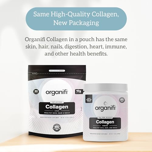 Organifi Collagen Powder - Fuller Hair, Stronger Nails, and Radiant Skin - Replenish Organifi uk supplements