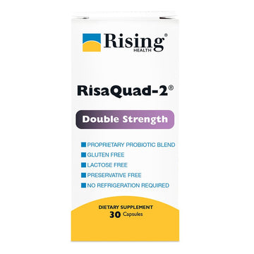 Rising Risaquad-2 Probiotic Dietary Supplement -375mg Pack of 30 Capsules Rising uk supplements